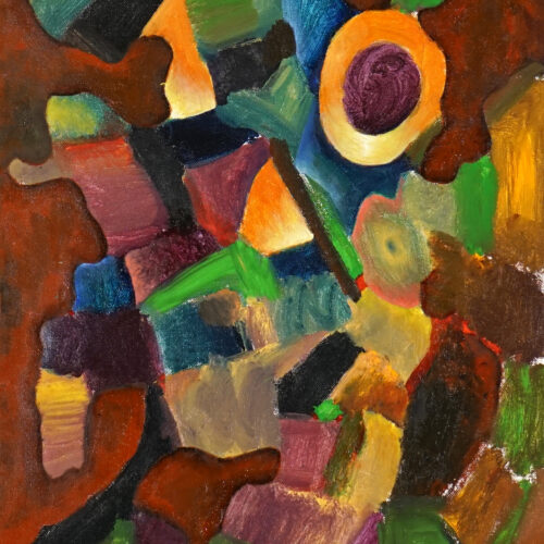 Marco Crispano, Volo fantastico n2, acrilico e olio su tela, 2025 acrylic and oil on canvas